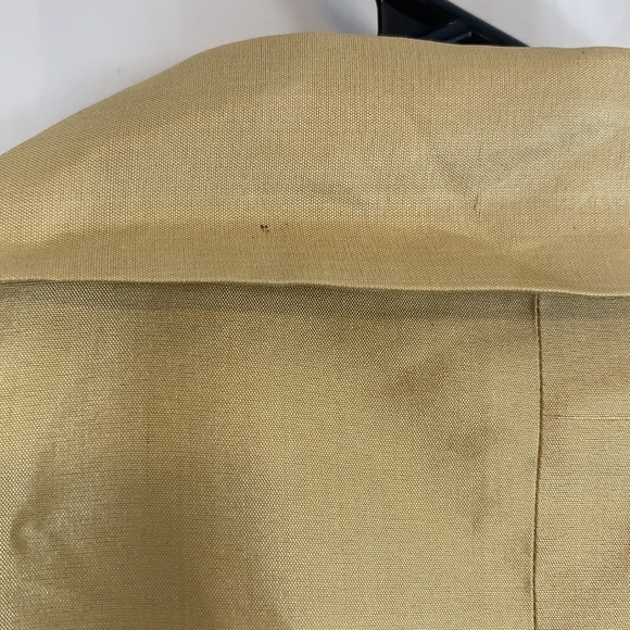 SilkLand Women's Button Up Long Sleeve 100% Silk Yellow Gold Beaded 6 - Picture 7 of 9